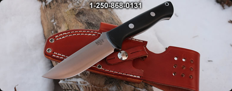 Barkriver Bravo 1 A2 Black G10 Yellow Liner Spearpoint Rampless - Bushcraft Ontario