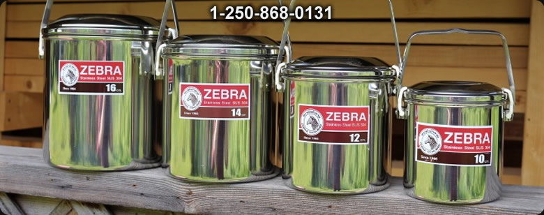 Zebra Stainless Steel Mugs Pack of x6 - Bushcraft Ontario